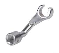 Set of 3 Fuel Injector Socket Wrenches 1/2in Drive Open End 14mm, 17mm, 19mm for Fuel Injection Pipe and Nut Maintenance and Repair (Blue Box)