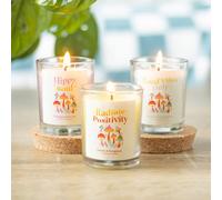 Set Of 3 Funky Fungi Mushroom Votive Candles
