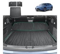 [Set of 3] GAFAT Compatible with BYD Sealion 7 EV 2025 2026 2027 Boot Mat + Rear Seat Protection Cushion, TPE All Weather Boot Liner Rubber Mats, Sealion7 Accessories Original 3D Scan, Easy to Clean