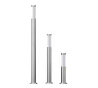 Set of 3 Gardenlamps RVS Standing E27 230V vidaXL