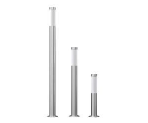 Set of 3 Gardenlamps RVS Standing E27 230V vidaXL