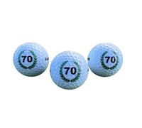 Set of 3 Golf Balls with Happy 70th Birthday Motif in a gift box/Birthday Golf Gift