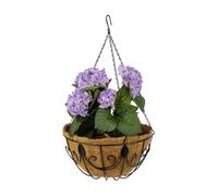 Set of 3 hanging baskets Metal flower pots Weatherproof Outdoor planter baskets