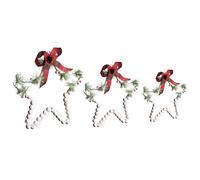 Set of 3 Hanging Decorations LED KALLAVESI Star 25/30/35 cm White