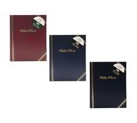 Set of 3 Hardback Photo Albums 6x4 Size, 100 Pockets Each - Reb, Black and Blue by Great British Home | For Wedding, Holiday Memories Picture Book