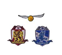 Set of 3 Harry Potter Crest/Patch Golden Snitch Deluxe | Acotis