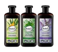 Set of 3 herbal baths: thyme and mint, lavender, eucalyptus, 3 x 500 ml