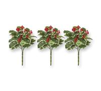Set of 3 Holly & Berry Picks