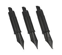 Set of 3 Hongdian Fountain Pen Black Nibs (Fine, Extra Fine and Bent Nib) for Black Forest 1850, 1851，6013, 517S and 517D Series