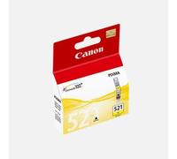 Set of 3 Ink Cartridges CANON 521 Y CLI-521 Y Original New Yellow 9ml x 3
