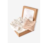 Set of 3 Items for Newborns: 1 Sleepsuit + 2 Bodysuits ecru