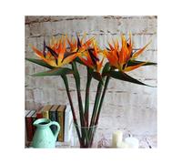 Set of 3 Large Artificial Birds of Paradise for Home or Office 81cm Yellow