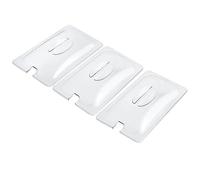 Set of 3 Large Replacement Lids for 2.4L Section Buffet Warmer - Clear Lid for Cooks Professional 4 or 5 Section Buffet Warmer & Other Models - Each Measure 31 x 16.5cm