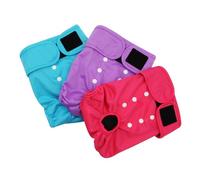 Set Of 3 Leak Proof Dog Nappies For Female Pet In Heat Offering Comfort And Protections With Easy Cleaning Leak Proof Dog Pants