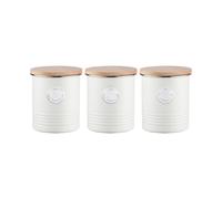 Typhoon Living Cream Tea, Coffee & Sugar Storage Canister Set