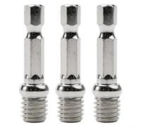 Set of 3 M10 Drill Chuck Adapters for Polishing Discs and Screwdriver Hexagon 1/4 Connection