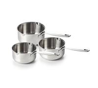 Set of 3 Maestro Saucepans Inox