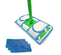 Set of 3 Microfiber Weber’s Wonders Prime Mop Pads - Washable - Reusable - Durable - Works with Swiffer and ReadyMop Heads