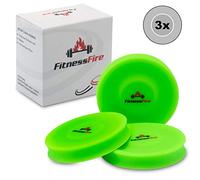 Set of 3 mini frisbee - the small frisbee disc flies over 60 metres - the new trend sport - alternative to ordinary Frisbeesport, neon green