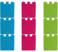 Set of 3 mini ice brick pack block blocks freezer cooler bag box travel picnic, colour sent at random