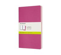 Set Of 3 Moleskine Large Plain Cahier Journals: Kinetic Pink ... - 8058647629681