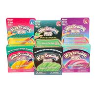 Set of 3 MUD Kids stretchy Glow in the dark, Heat Sensitive & UV Reactive PUTTY