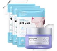 Set of 3 Neck and Neck Mask Tightening, Non Greasy Firming Neck Face Cream Skin Care Moisturizing Cream 3 Pieces Deep Moisturizing Neck Masks