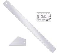 Set of 3, Notched Straight Edge Guitar Luthiers Tool, String Action Ruler Gauge, Fret Rocker String Height Gauge for Most Guitar Fretboards
