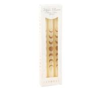 Set of 3 Off White Moon Phases Taper Dinner Candles - Adds Elegance and Celestial Symbolism