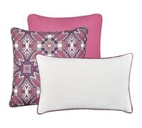 Set of 3 Outdoor Cushions MIRAGE Oriental Pattern Multicolour