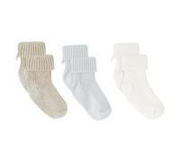 Set of 3 Pairs of Socks Light Blue 15/16