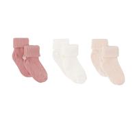 Set of 3 Pairs of Socks Pale Pink 17/18