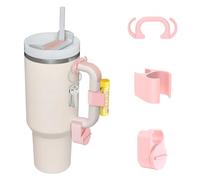 Set of 3 Pcs Accessories for Stanley 40oz Quencher H2.0 Tumbler, Includes Double-sided Hook, Chapstick Lip Balm Holder and Ring&Jewelry Holder, Accessories for Stanley Cup H2.0 Tumbler 30oz 40oz 64oz