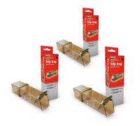 Set Of 3 Pest-stop Trip Trap Humane Mouse Trap, Clear