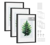 Set of 3 Photo Frames for Wall or Table, A3