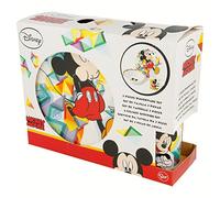 Set of 3 Pieces in Ceramic Bowl, Dish, Dessert Cup) Mickey Mouse Color Flow