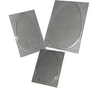 Set of 3 Plain Easter Egg Plaque Moulds Chocolate Molds
