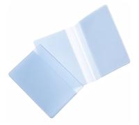 Set of 3 Plastic Credit Card Holder Wallet Photo Insert with 10 Page 20 Slots, Clear Wallet Insert Protector for Medicare Social Security ID Photoy, Compatible with Bifold Wallets for Men Women