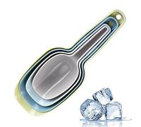Set of 3 Plastic Kitchen Scoops for Canisters or Ice Maker, Food Scoops for Freezer, Flour, Dry Foods, Coffee Beans, Pop Corn, Pet Food