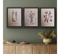 Set Of 3 Prints, Coco Chanel Foil Prints Wall Art A5