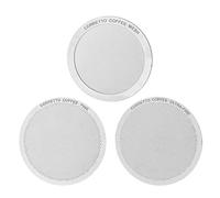 Set of 3 Pro Reusable Filters for AeroPress Coffee Maker - FINE, ULTRA-FINE and MESH - Premium Stainless Steel - Brewing Guide Included