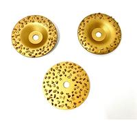 Set of 3 Rasp Discs Grinding Discs 76 x 10 Wood Hoof Processing for Mini Battery Angle Grinder such as Bosch GWS 12 V 10.8 V