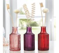 Set Of 3 Reed Diffusers, 3X120Ml, Nectarine Blossom, Lavender, Sandalwood, Decorative Bottles And Reeds