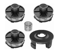 Set of 3 reels for brush cutters, 1 x reel cover, 1 x spring for brush cutters, for Makita DUR181 DUR141 DUR180Z DUR181Z 196146-9 195858-1
