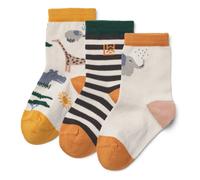 Set of 3 Safari Socks Apricot 17/18