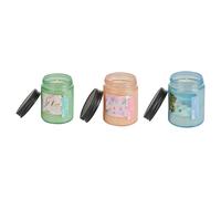 Set of 3 Scented Candles FRUITY BLOOM Soy Wax Fresh Notes Floral Notes