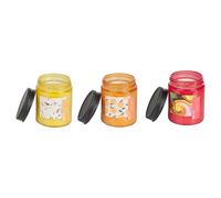 Set of 3 Scented Candles FRUITY BLOOM Soy Wax Fruity Notes
