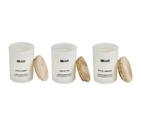 Set of 3 Scented Candles SIMPLICITY Soy Wax Fresh Notes Floral Notes