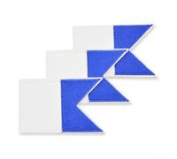 Set of 3 Scuba Diving Patches Including Diver and Snorkeling Armband Badges for Customizing Jackets, Backpacks and Outdoor Gear (blue)