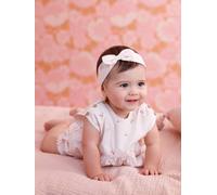 Set of 3 short, t-shirt and band for head accessories for hair ecru